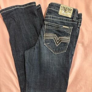 Salvage Blue Boot Cut Jeans with Classic Style